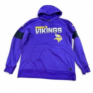 Nike Dri-FIT Minnesota Vikings Hoodie NFL 100 On Field Purple Size L